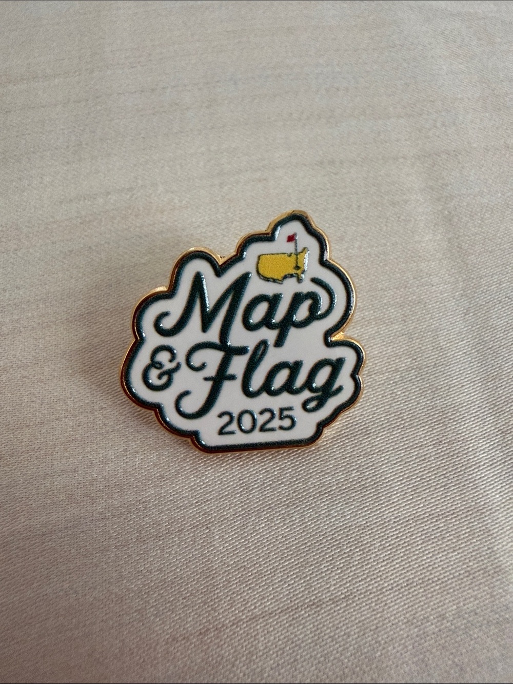 Masters Golf 2025 Map & Flag Pin